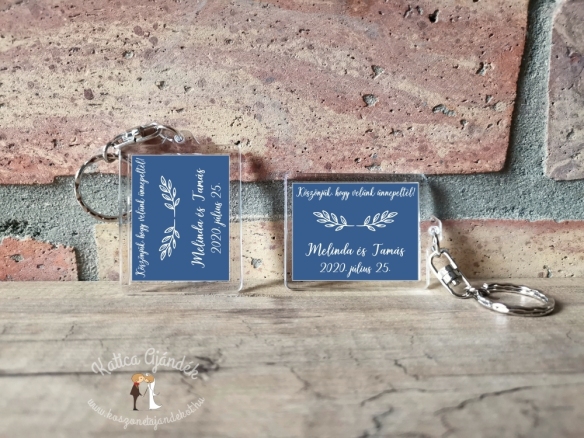 Fényképes műanyag kulcstartó