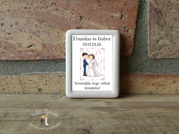 Fényképes kerámia hűtőmágnes