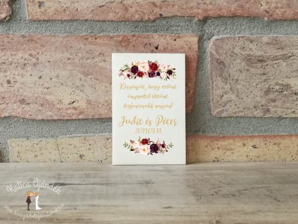 Fényképes faszelet hűtőmágnes