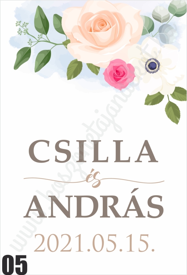 Fényképes boroscímke köszönetajándék