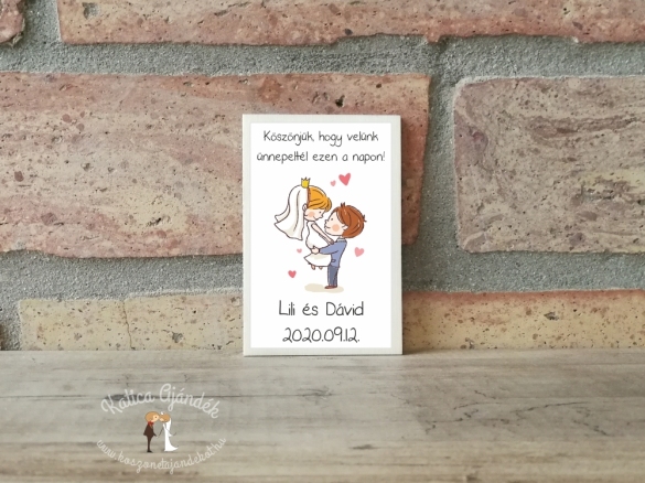 Fényképes faszelet hűtőmágnes