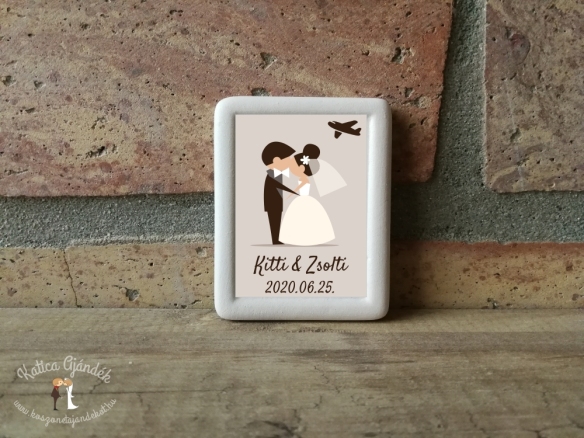 Fényképes kerámia hűtőmágnes