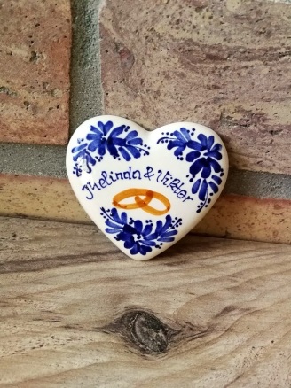 Szív kerámia mágnes