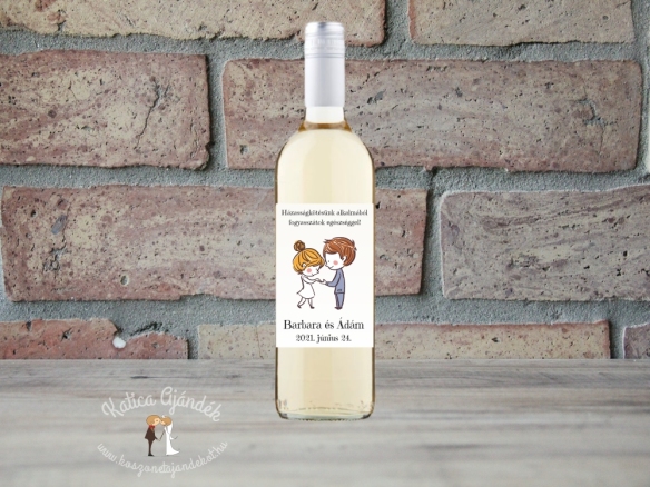 Fényképes boros címke